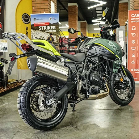 Мотоцикл Benelli TRK 702X (зеленый/черный)